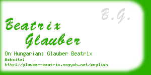 beatrix glauber business card